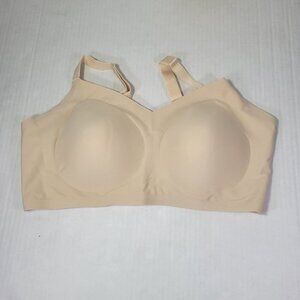 Shapermint Beige Essentials Smoothing Comfort Wireless Bra #13402 Size 2XL